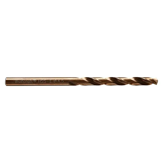 Wolfcraft Metallbohrer - Durchmesser: 4,5 mm, Länge: 80 mm, HSS-Co - Rechte Seitenansicht