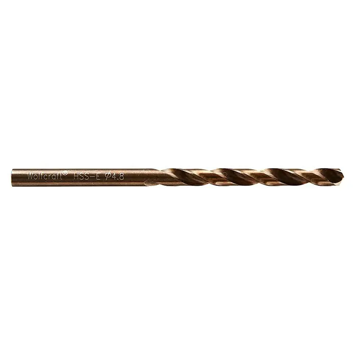 Wolfcraft Metallbohrer - Durchmesser: 4,8 mm, Länge: 86 mm, HSS-Co - Rechte Seitenansicht
