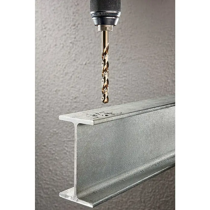 Wolfcraft Metallbohrer - Durchmesser: 4,8 mm, Länge: 86 mm, HSS-Co - Detailaufnahme