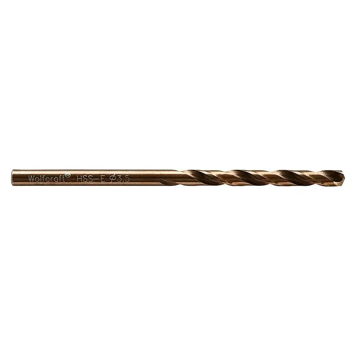 Wolfcraft Metallbohrer - Durchmesser: 3,5 mm, Länge: 70 mm, HSS-Co - Rechte Seitenansicht