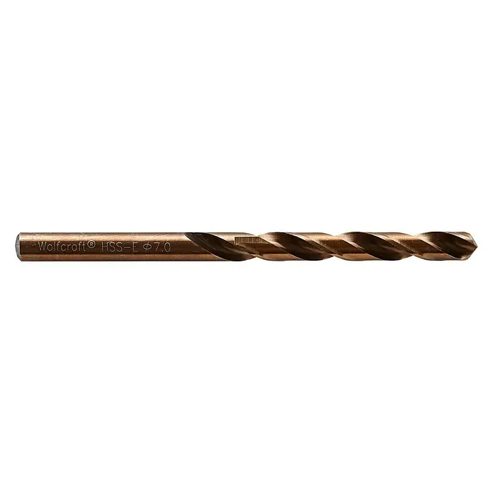 Wolfcraft Metallbohrer - Durchmesser: 7 mm, Länge: 109 mm, HSS-Co - Rechte Seitenansicht