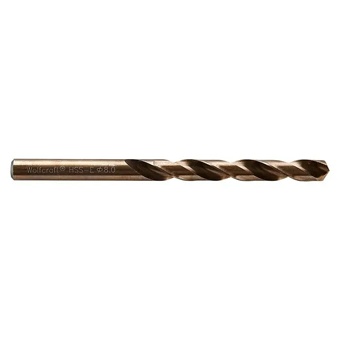 Wolfcraft Metallbohrer - Durchmesser: 8 mm, Länge: 117 mm, HSS-Co - Rechte Seitenansicht