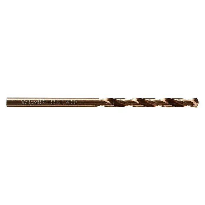 Wolfcraft Metallbohrer - Durchmesser: 3 mm, Länge: 61 mm, HSS-Co - Rechte Seitenansicht