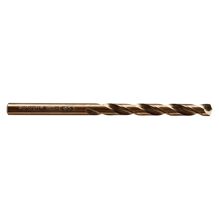 Wolfcraft Metallbohrer - Durchmesser: 5,5 mm, Länge: 93 mm, HSS-Co - Rechte Seitenansicht