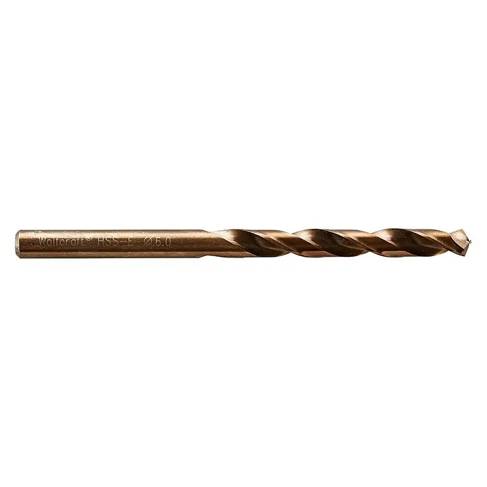 Wolfcraft Metallbohrer - Durchmesser: 6 mm, Länge: 93 mm, HSS-Co - Rechte Seitenansicht