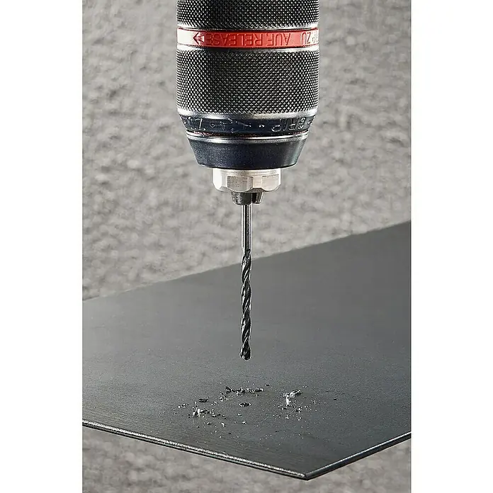 Wolfcraft Metallbohrer rollgewalzt - Länge: 61 mm, Durchmesser: 3 mm, 1 Stk. - Anwendungsbeispiel