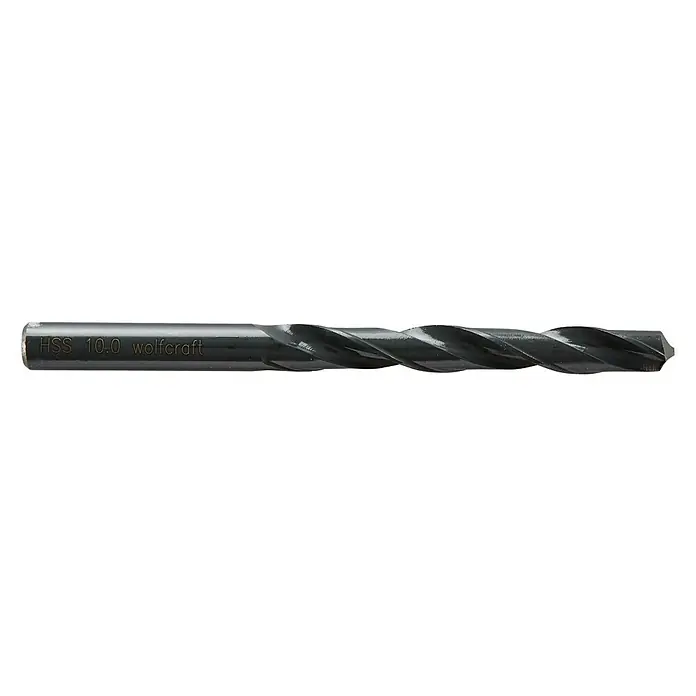 Wolfcraft Metallbohrer rollgewalzt - Länge: 133 mm, Durchmesser: 10 mm, 1 Stk. - Rechte Seitenansicht