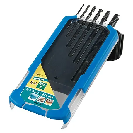 Wolfcraft  Metallbohrer-Set rollgewalzt