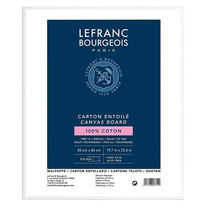 Lefranc & Bourgeois Schildersdoek Louvre - 50 x 60 cm, 280 g/m² - Vooraanzicht