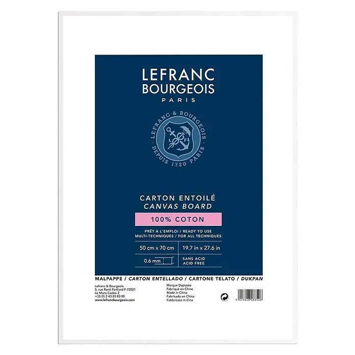 Lefranc & Bourgeois Schildersdoek Louvre - 50 x 70 cm, 280 g/m² - Vooraanzicht