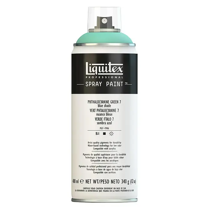 Liquitex Professional Farbspray - Phthalogrün Blauton 7, 400 ml - Vorderansicht