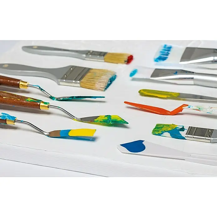 Liquitex Basics Malmesser-Set - 6 -tlg., Metall - Detailaufnahme