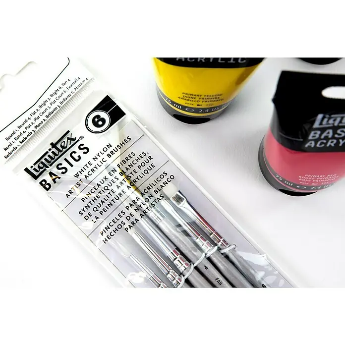 Liquitex Basics Acrylfarben-Set Starter Box - 9 Stk. x 75 ml, Tube - Detailaufnahme