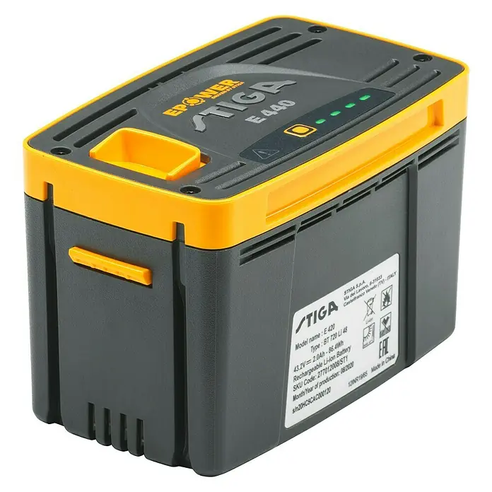 Stiga 500er Serie Reserve-accu EB 440 - 48 V, Li-ion, 4 Ah - Diagonaal zicht