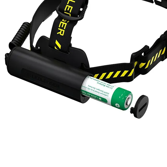 Ledlenser Stirnlampe H7R Work - LED, Akkubetrieben, Schwarz, 15 lm - 1.000 lm - Detailaufnahme