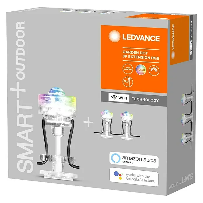 Ledvance Smart+ LED-Panel Gardenspot Mini RGBW 3ST -  - Diagonale Ansicht
