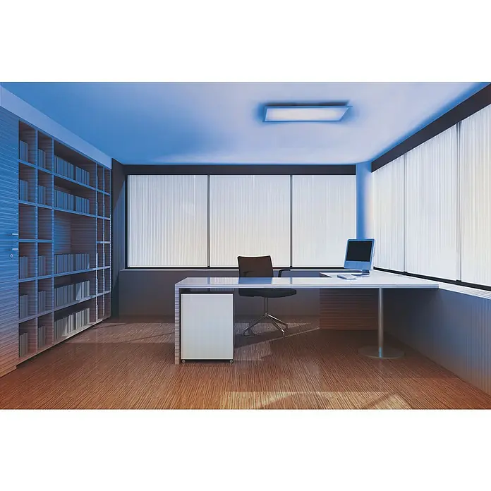 Ledvance Smart+ WiFi LED-Panel Planon Plus RGBW 60x30 - L x B x H: 595 x 300 x 56 mm, Weiß, RGBW - Stimmungsaufnahme
