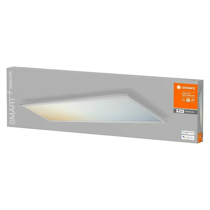 Ledvance Smart+ WiFi LED-Panel Planon Plus TW 120x30 - 36 W, L x B x H: 1.200 x 300 x 56 mm, Weiß - Diagonale Ansicht