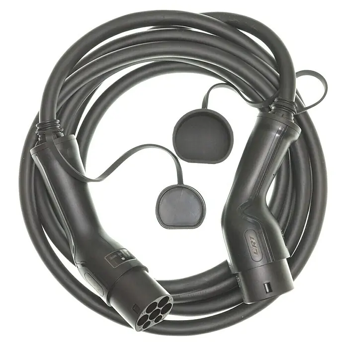 LRT Kfz-Ladekabel Typ 2 - 7 m, 480 V, 22 kW - Vorderansicht