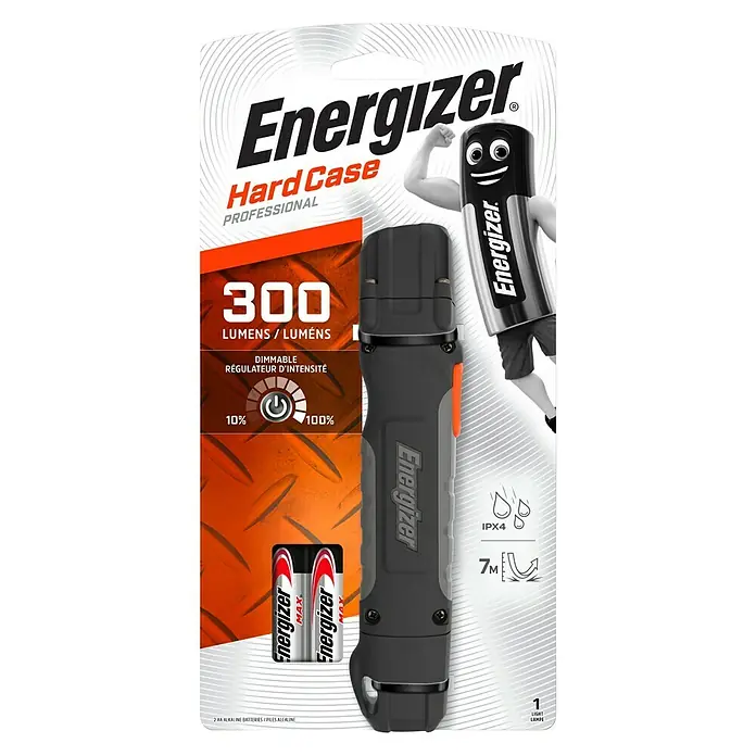 Energizer Linterna Hardcase - LED, 300 lm, Plástico - Vista frontal