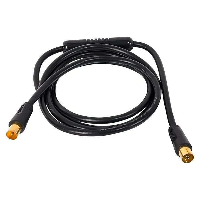 Alargo de antena - Longitud del cable: 5 m, Negro - Vista descendente