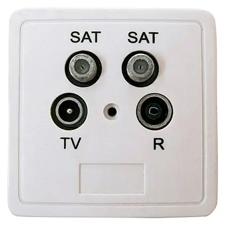 Toma de red sat-sat-tv-fm