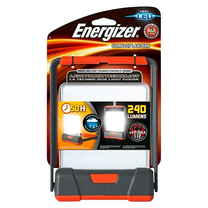 Energizer Linterna LED y luz de área - 240 lm, Plástico, Autonomía estimada: 5 h - 100 h - Vista frontal