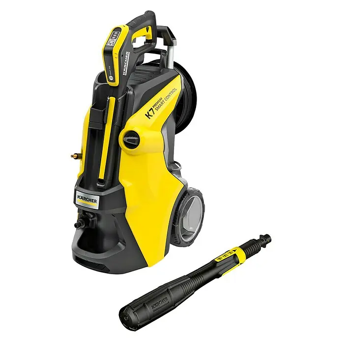 Kärcher Hidrolimpiadora de alta presión K 7 Premium Smart Control - 3.000 W, Presión máx.: 180 bar, Capacidad de bombeo: Máx. 600 l/h - Vista angular