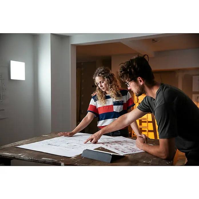 Ledvance Smart+ WiFi LED-Panel Planon Frameless - 36 W, L x B x H: 30 x 30 x 6,9 cm, Weiß, RGBW - Stimmungsaufnahme