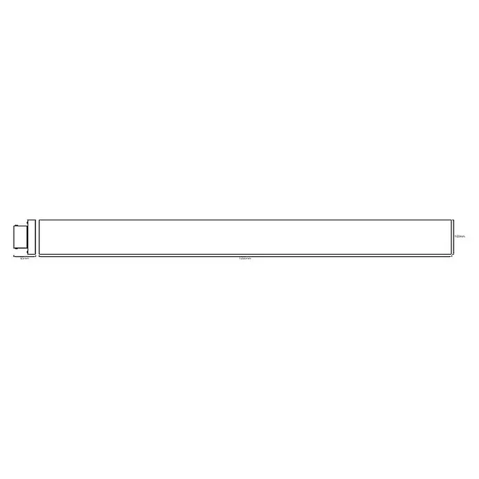 Ledvance Smart+ WiFi LED-Panel Framelesspanel CCT RGB 120x10 - 35 W, L x B x H: 1.200 x 100 x 65 mm, Weiß, RGBW - Skizze