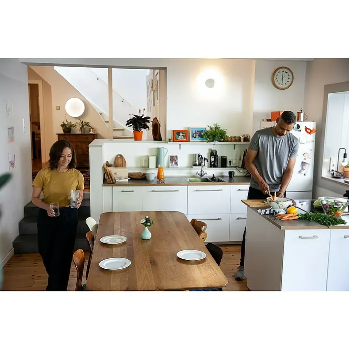 Ledvance Smart+ WiFi Okrugla stropna LED svjetiljka - 26 W, Ø x V: 400 x 85 mm, Bijele boje - Živopisni prikaz