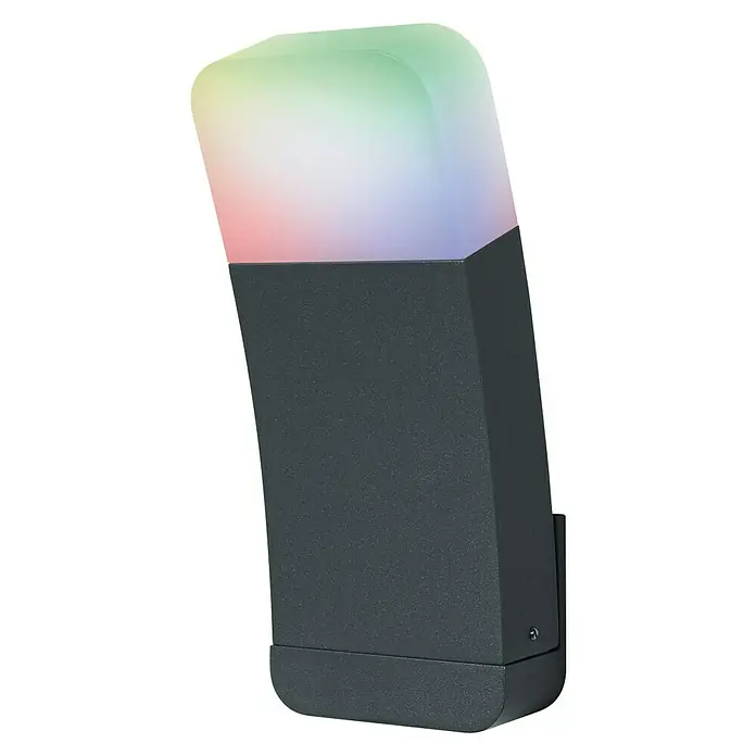 Ledvance Smart+ Smart-LED Leuchtmittel Curve Up RGBW Grau -  - Diagonale Ansicht