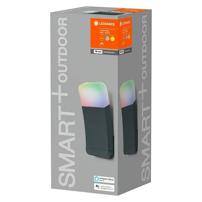 Ledvance Smart+ Smart-LED Leuchtmittel Curve Up RGBW Grau -  - Diagonale Ansicht