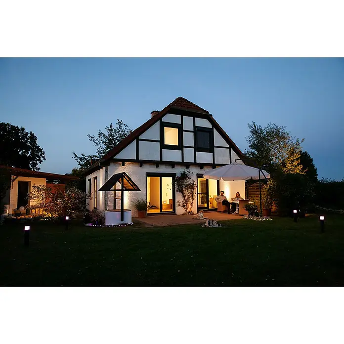 Ledvance Smart+ LED-Gartenspot Cube 50cm RGBW - L x B x H: 120 x 120 x 500 mm - Stimmungsaufnahme