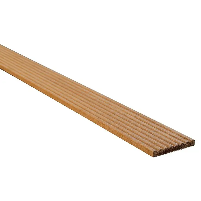 Vloerdeel voor terrassen - 300 x 14,5 x 1,8 cm, Hardhout - Close-up