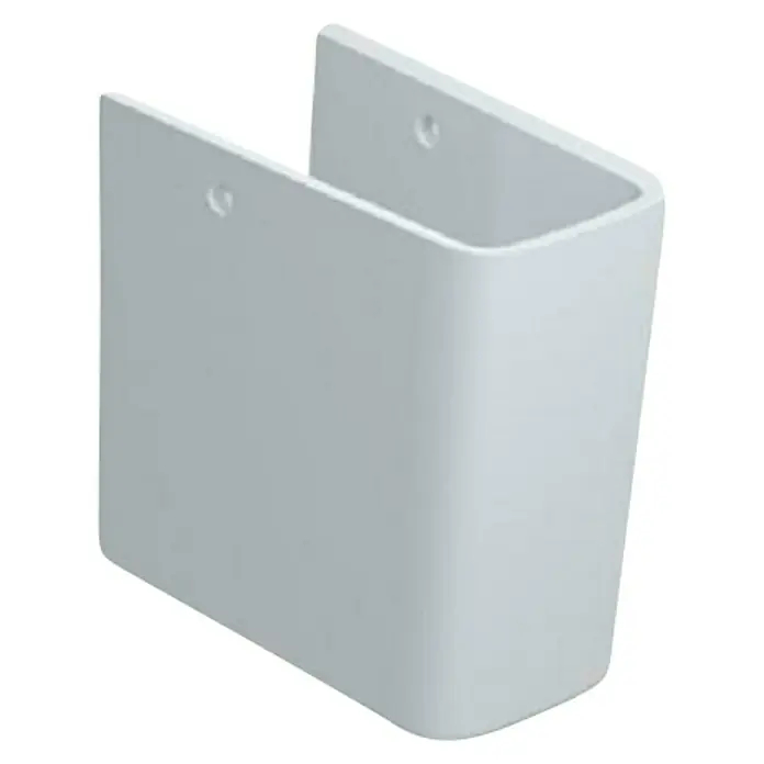 Duravit ME by Starck Waschbecken-Halbsäule - Mit schmutzabweisender Glasur, Keramik, Weiß, Passend für: Duravit Me by Starck Waschbecken - Diagonale Ansicht