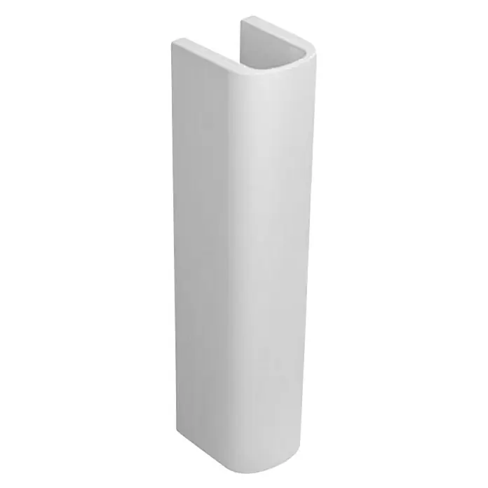 Duravit DuraStyle Waschtisch-Standsäule - Mit schmutzabweisender Glasur, Keramik, Weiß, Passend für: Duravit DuraStyle Waschtische - Diagonale Ansicht