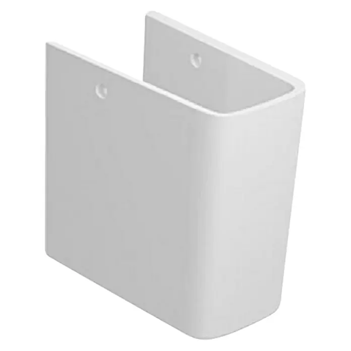 Duravit ME by Starck Waschtisch-Halbsäule - Mit schmutzabweisender Glasur, Keramik, Weiß, Passend für: Duravit ME by Starck Waschtische - Diagonale Ansicht