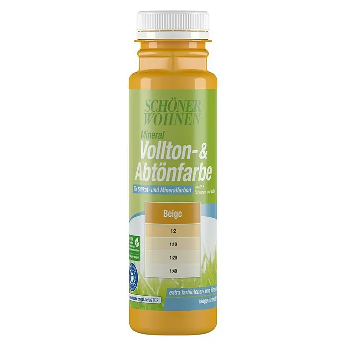SCHÖNER WOHNEN-Farbe Silikat-Vollton- & Abtönfarbe - Beige, 250 ml, Matt - Vorderansicht
