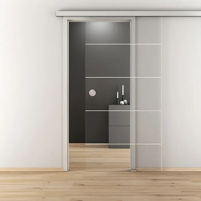 Diamond Doors Glasschiebetür DD 582 - 935 x 2.058 mm, Einscheibensicherheitsglas (ESG), Klarglas - Stimmungsaufnahme