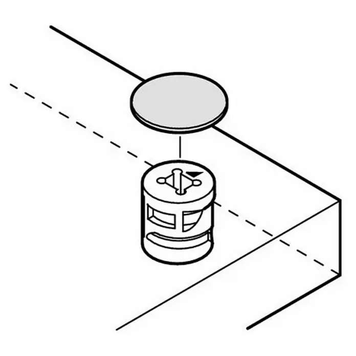 Stabilit Afdekkap - Diameter: 18 mm, Eiken, 36-delig - Blauwdruk