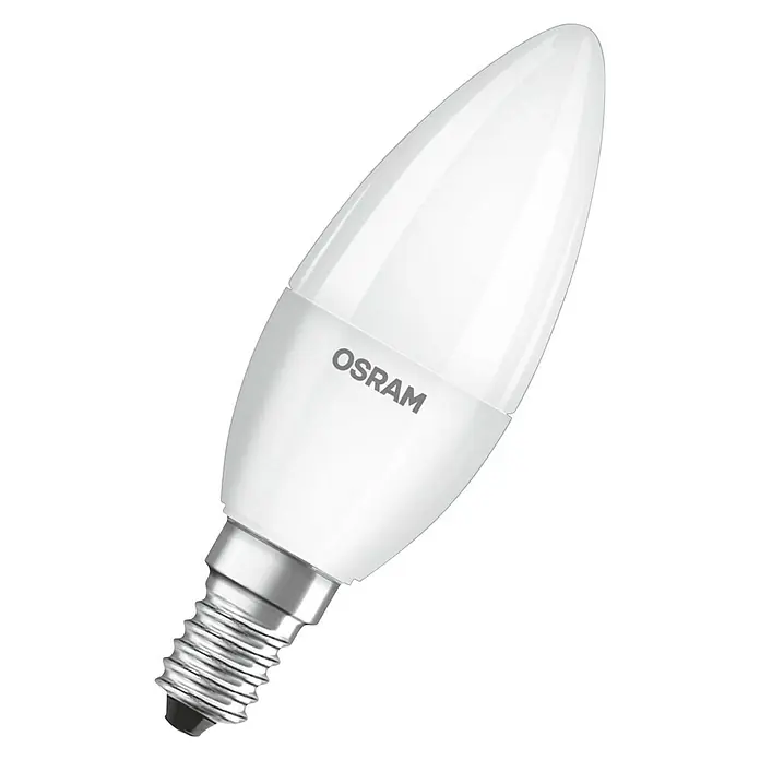 Osram Bombilla LED Vela Pack 4 - 4 uds., 5,5 W, 470 lm - Vista angular