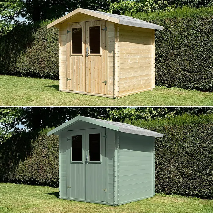 SCHÖNER WOHNEN-Farbe Pep up Outdoor-Farbe für Gartenhäuser & Zäune - Mintgrün, 1 l, Seidenmatt - Stimmungsaufnahme