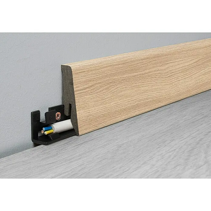 LOGOCLIC Aquaprotect Podna kutna lajsna Edition K58 Sundance - 2,6 m x 18 mm x 58 mm, Ravni oblik - Detaljan prikaz