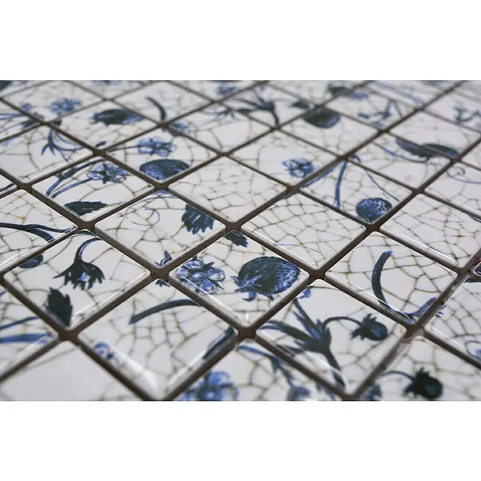 Mozaična ploščica [SI] Quadrat CG SB09 - 29,8 x 29,8 cm, [SI] Weiß, Sijoče - Posnetek od blizu