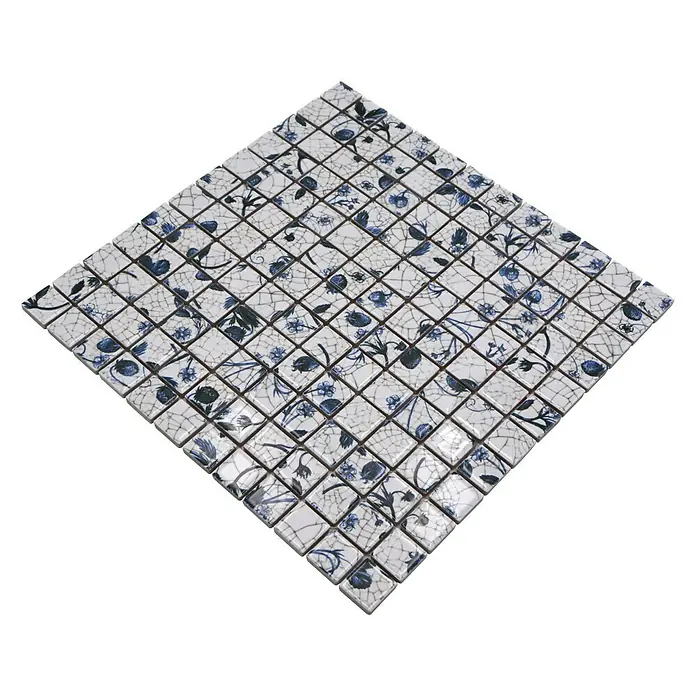 Mozaična ploščica [SI] Quadrat CG SB09 - 29,8 x 29,8 cm, [SI] Weiß, Sijoče - Pogled pod kotom