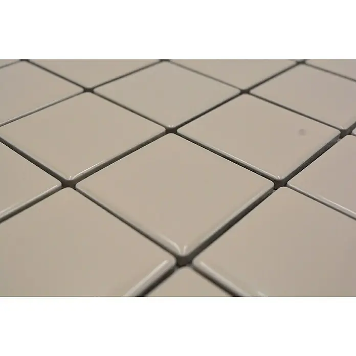 Mozaïektegel vierkant Architecture CD 262 - 29,8 x 29,8 cm, Beige, Glanzend - Close-up