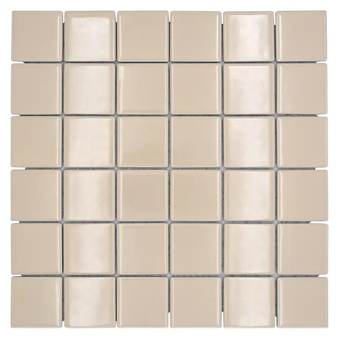 Mozaïektegel vierkant Architecture CD 262 - 29,8 x 29,8 cm, Beige, Glanzend - Bovenaanzicht