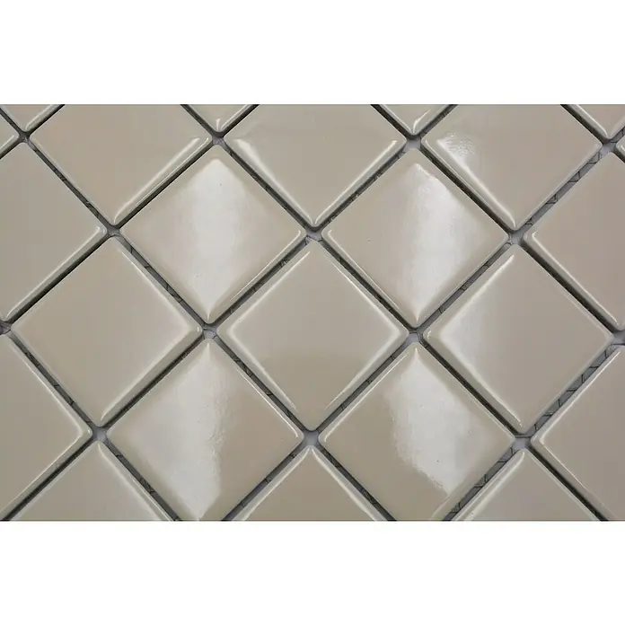 Mozaïektegel vierkant Architecture CD 262 - 29,8 x 29,8 cm, Beige, Glanzend - Close-up