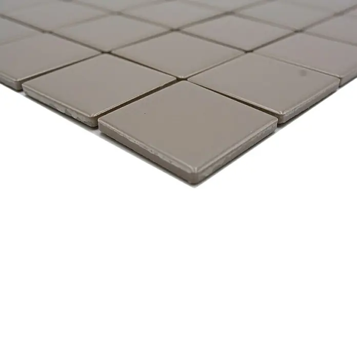 Mozaïektegel vierkant Architecture CD 292 - 29,8 x 29,8 cm, Taupe, Mat - Close-up